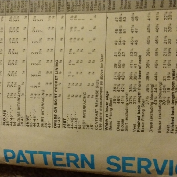 Vogue Sewing Pattern . - Picture 9 of 13